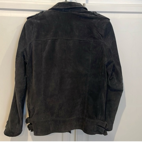 100% suede leather moto Jacket